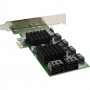 Contrôleur InLine® PCI-Express 2.0 SATA 6Gb / s, avec 8x SATA
