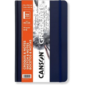 CANSON Carnet croquis GRADUATE SKETCH & NOTES, bleu fonc