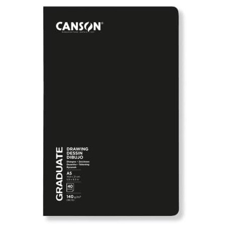 CANSON Carnet de croquis GRADUATE DRAWING, 148 x 210 mm