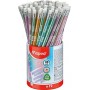 Maped Crayon graphite bois HB BLACK\'PEPS GLITTER, avec gomme