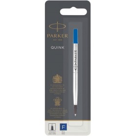 PARKER Recharge pour rollerball QUINK, 0,5 mm, blister, bleu