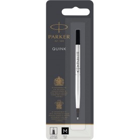 PARKER Recharge pour rollerball QUINK, 0,7 mm, blister, noir