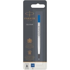 PARKER Recharge pour rollerball QUINK, 0,7 mm, blister, bleu