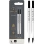 PARKER Recharge pour rollerball QUINK, blister de 2, noir