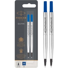 PARKER Recharge pour rollerball QUINK, blister de 2, bleu