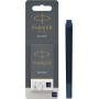 PARKER Cartouche d\'encre longue QUINK, en blister, bleu noir