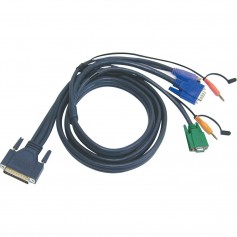 KVM Jeu de câbles, ATEN VGA, PS/2, Audio, 2L-1703P, longueur 3m
