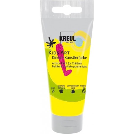 KREUL Kids Art Peinture d\'artiste pour enfants, 75 ml, jaune