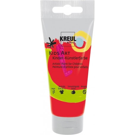 KREUL Kids Art Peinture d\'artiste pour enfants, 75 ml, rouge