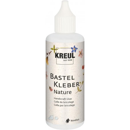 KREUL Colle de bricolage Nature, en tube plastique, 80 ml