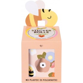 folia Sticker FLOWERS & BEES, auf Rolle, 4 m