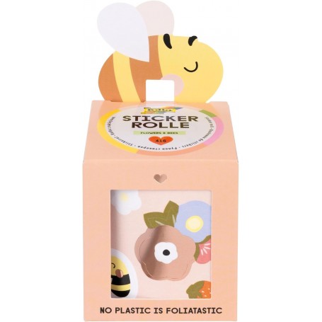 folia Sticker FLOWERS & BEES, auf Rolle, 4 m