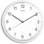 MAUL Horloge murale/radio MAULspint, diamtre: 300 mm, blanc