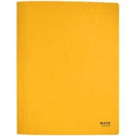 LEITZ Chemise lamelle Recycle, A4, carton, jaune