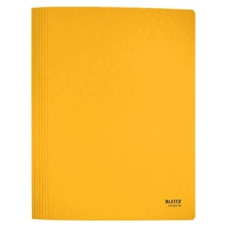 LEITZ Chemise lamelle Recycle, A4, carton, jaune