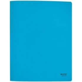 LEITZ Chemise lamelle Recycle, A4, carton, bleu