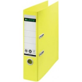 LEITZ Classeur Recycle, 180 degrs, 80 mm, jaune