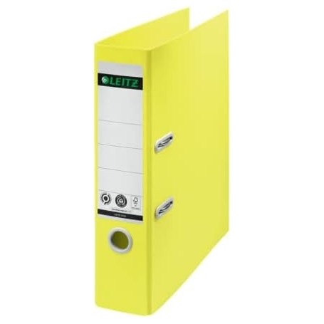 LEITZ Classeur Recycle, 180 degrs, 80 mm, jaune