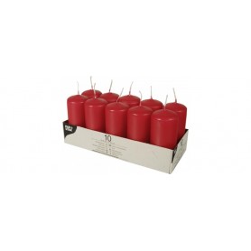 PAPSTAR Bougies cylindriques, diamtre: 40 mm, rouge