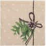 PAPSTAR Serviette motif de Nol "Simply Natural"