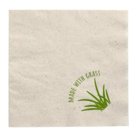 PAPSTAR Serviette de table, 300 x 300 mm, naturel