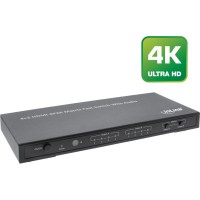 Commutateur matriciel InLine® HDMI 4K UltraHD 4 ports d'entrée à 2 ports de sortie