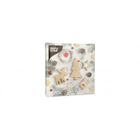 PAPSTAR Serviette motif de Nol "Winter Potpourri"