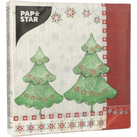 PAPSTAR Serviette motif de Nol "Winter Harmony"