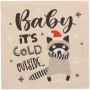 PAPSTAR Serviette motif de Nol "It\'s cold outside"