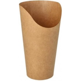 PAPSTAR Pot wrap, rond, 590 ml, brun