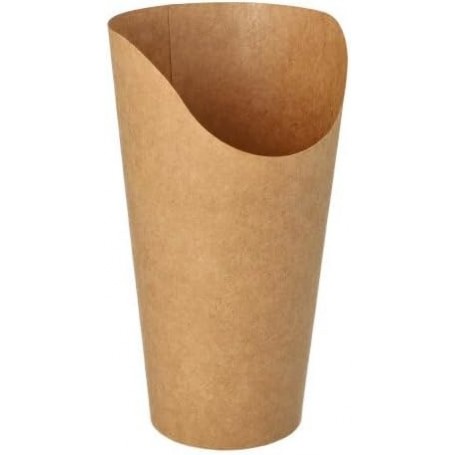 PAPSTAR Pot wrap, rond, 590 ml, brun