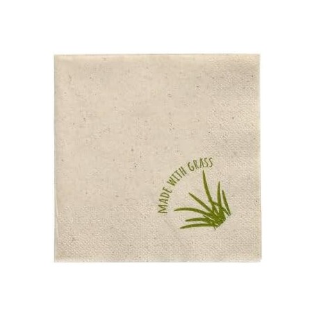 PAPSTAR Serviette coktail, 240 x 240 mm, naturel