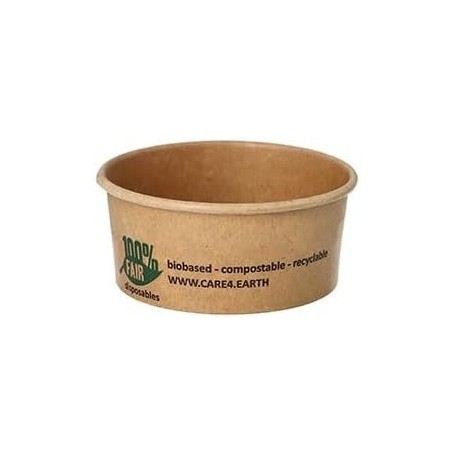 PAPSTAR Gobelet soupe "pure", rond, 180 ml, brun