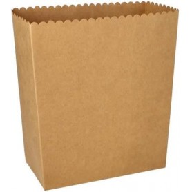 PAPSTAR Bote pop-corn en carton "pure" carr, 2.400 ml