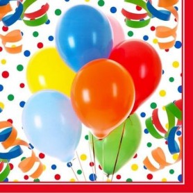 PAPSTAR Serviettes motifs "Lucky Balloons", 330 x 300 mm