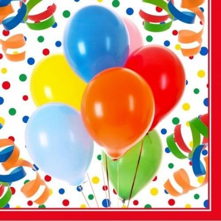 PAPSTAR Serviettes motifs "Lucky Balloons", 330 x 300 mm