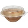 STARPAK Bol en feuille de palmier avec couvercle, 300 ml