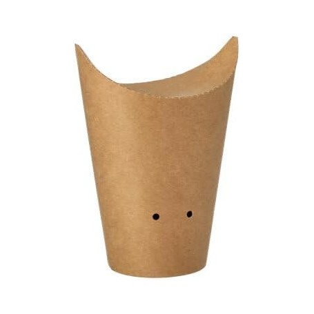 PAPSTAR Etui pour frites, brun, petit