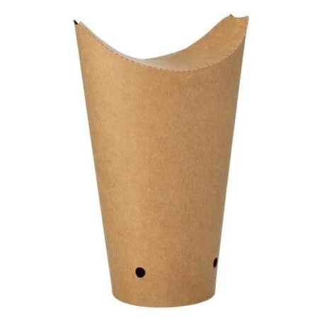 PAPSTAR Etui pour frites, brun, grand
