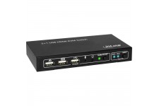 Le commutateur KVM HDMI 2x1 InLine®, 2x1, HDMI 4K2K, Hub USB 2.0, avec audio