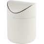 APS Poubelle de table, en inox, blanc mat