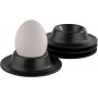 APS Coquetier, en mlamine, set de 4, noir
