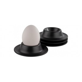 APS Coquetier, en mlamine, set de 4, noir