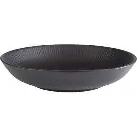 APS Assiette creuse, diamtre: 225 mm, noir