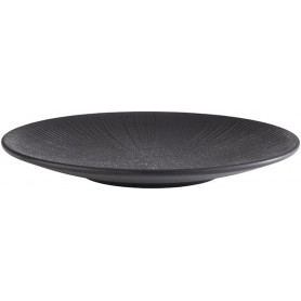 APS Assiette plate NERO, diamtre: 260 mm, noir