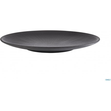 APS Assiette plate NERO, diamtre: 330 mm, noir