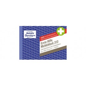 AVERY Zweckform Erste Hilfe Meldeblock 313, DIN A6 quer