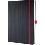 sigel Carnet de notes Conceptum, A4, quadrill, noir/rouge