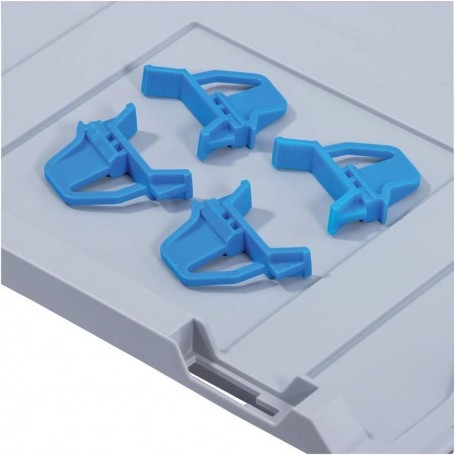 allit Kit de fermeture ProfiPlus EuroBox 4S, bleu, kit de 4