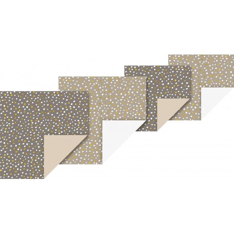 HEYDA Set de feuilles de papier plier "Sapin stone"